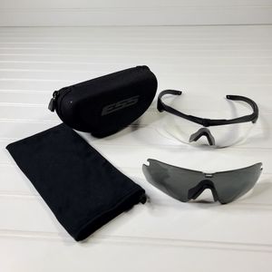 ESS CROSSBOW EYE SHIELD - Clear and Tinted lenses with Shell and soft case.